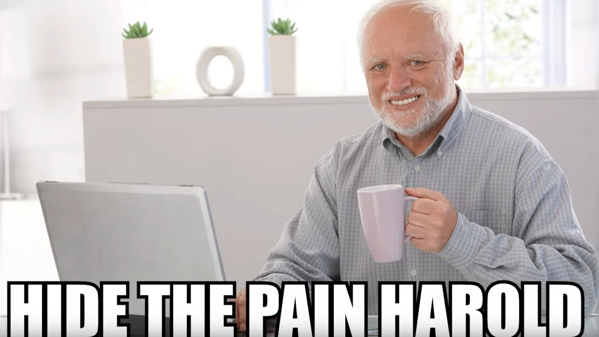 hide the pain harold hr meme