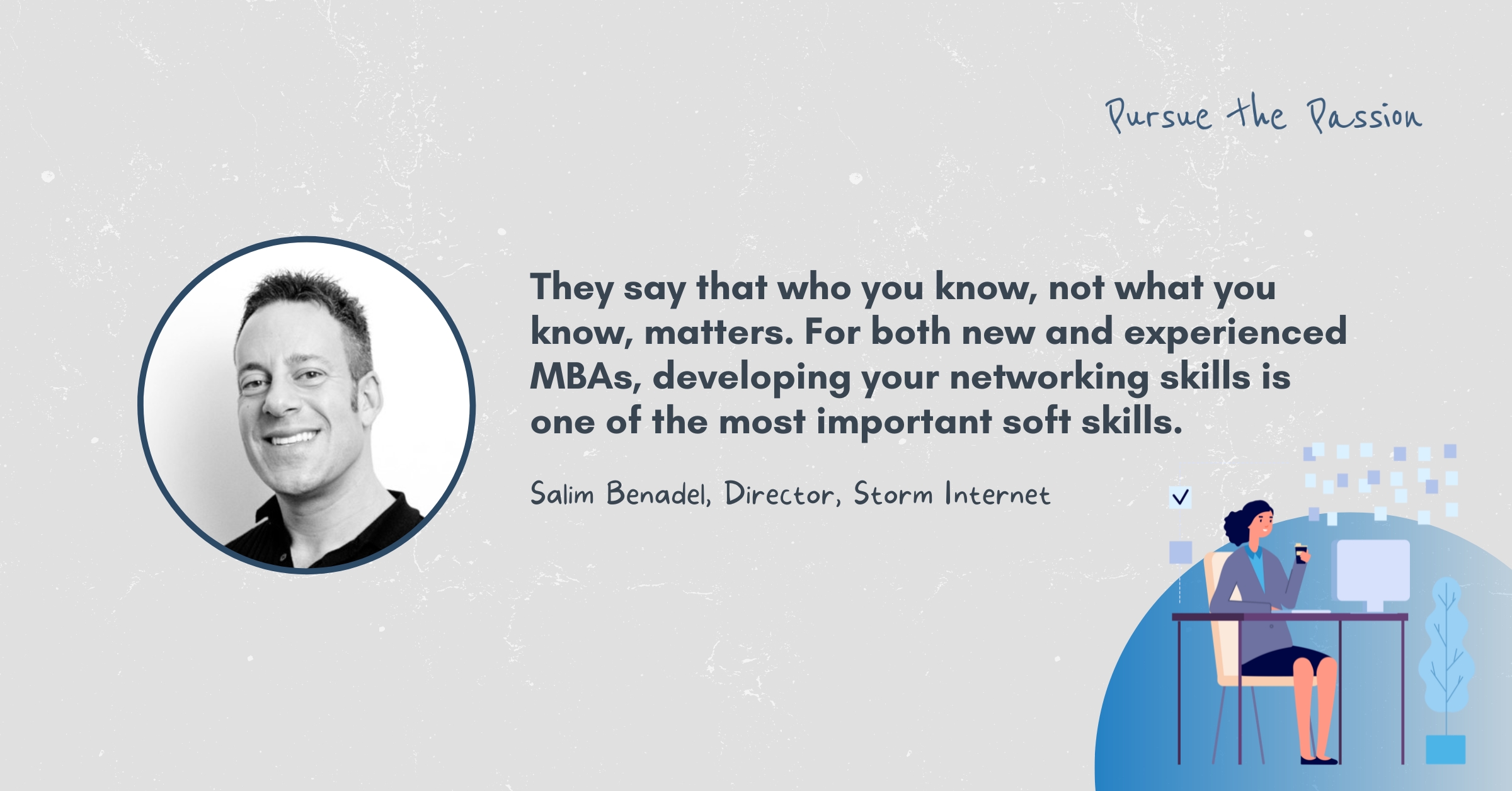 Salim Benadel pursue mba